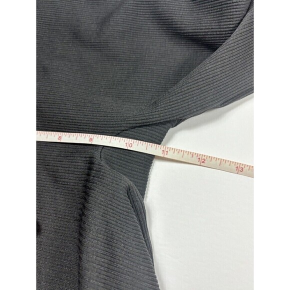Spanx Ribbed Seamless Leggings Dark Grey Size Medium High Waist Athleisure - Picture 5 of 6